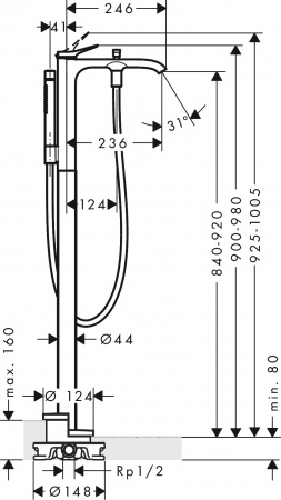 ��������� Hansgrohe Vivenis 75445700 ���������, ������� �����