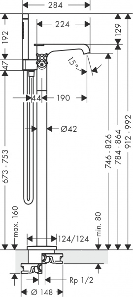 ��������� Axor Citterio E 36416820 ���������, ����������� ������