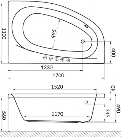 ��������� ����� Excellent Kameleon 170x110 ������