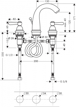 Axor Carlton 17134000  