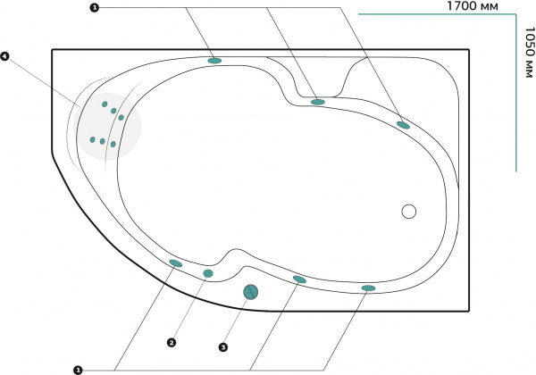 ��������� ����� Marka One Diana 01��1710����� ��������, 170x105 R