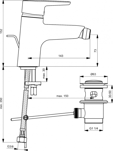��������� Ideal Standard Connect Blue B9920AA ��� ����