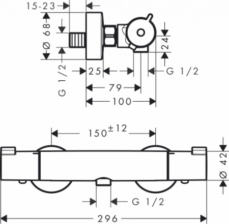  Hansgrohe Ecostat 1001 CL  13211000  