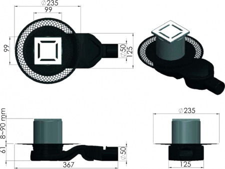 ������� ���� Berges Wasserhaus Platz Norma 091158 10x10 ��, ����
