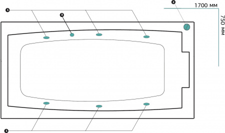 ��������� ����� Marka One Aelita 01��1775���� ������, 170x75