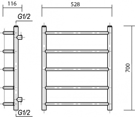 ����������������� ������������� Domoterm ������� �5 50x70, ����, L