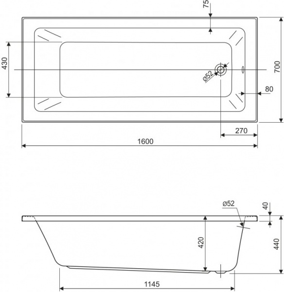 ��������� ����� Cezares Plane Solo Mini 160�70