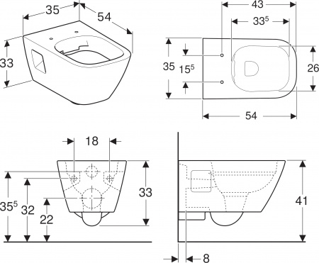 ��������  ���� ��� ������� ���������� Geberit Renova Plan 500.378.01.1 + ������-������� Geberit Renova Plan + ������� ����������� ��� �������� Geberit