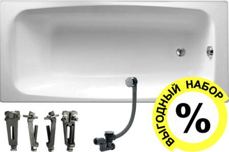 �������� ����� Jacob Delafon Diapason 170x75, ��� ����� + ����� � ����-�������