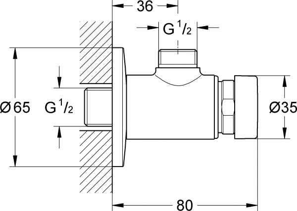 ������� Grohe Euroeco Cosmopolitan T 36267000