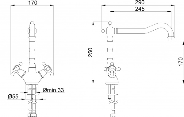 ��������� Migliore Revival ML.CUC-451.CR ��� �������� �����, ����