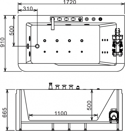 ��������� ����� Gemy G9225 K 170x90