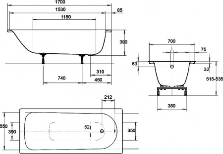 �������� ����� Kaldewei Eurowa 312