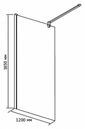 ������� ����������� RGW Walk In WA-02 1200x1850 ������� ����, ������ ��������