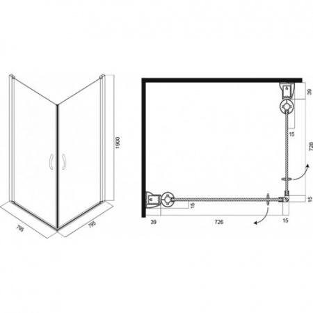 ������� ������ Am.Pm Bliss L 80x80 ��, 2 �����