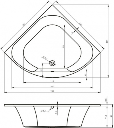 ��������� ����� Riho Atlanta 140x140