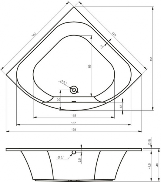 ��������� ����� Riho Atlanta 140x140