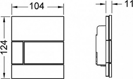 ������ ����� TECE Square Urinal 9242807 ������ ������, ������ ����