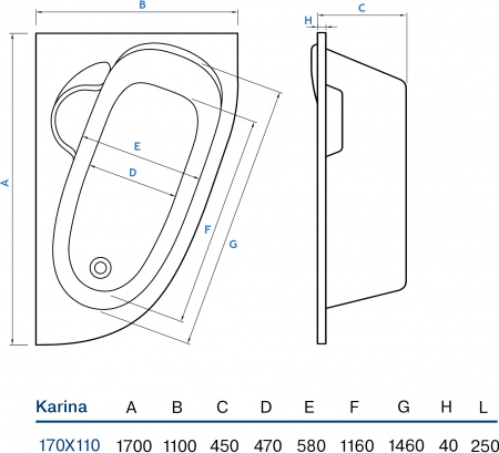 ��������� ����� Koller Pool Karina 170x110 R