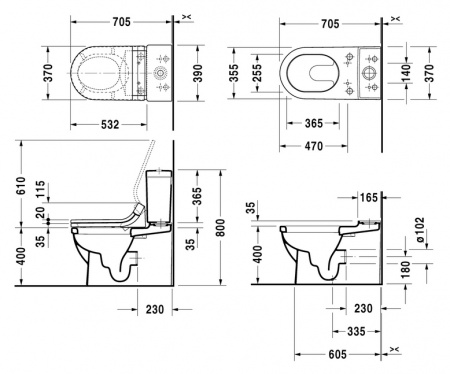 ����� ��� ������� Duravit Starck 3 0920000005