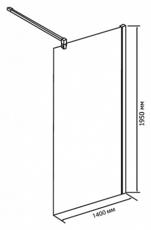 ������� ����������� RGW Walk In WA-01 1400x1950 ������� ����, ������ ������