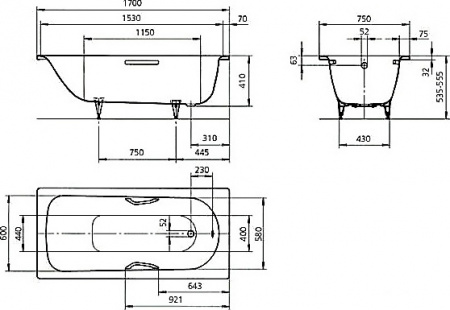 �������� ����� Kaldewei Advantage Saniform Plus Star 336 � ��������� Easy-Clean