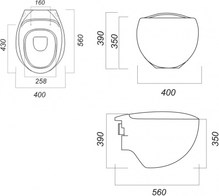 ������ ��������� Sanita luxe Ringo RNGSLWH0104