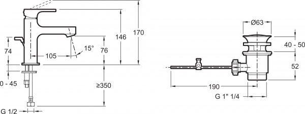 ��������� Jacob Delafon Strayt E8776-CP ��� ��������