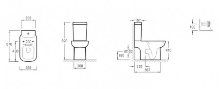 ����� ��� ������� Jacob Delafon Replay E4831