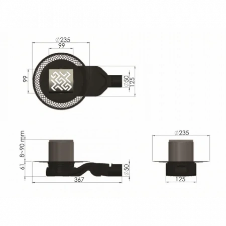 ���� �������� PLATZ Antik 100�100 ����������� ����� , ������� ������� ���� 090160