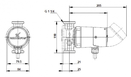 �������������� ����� Grundfos UP 20-14 BXUT 110