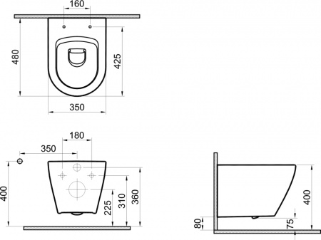 �������� ������ ��������� STWORKI Merlingen MWH48 + ������� ����������� ��� �������� Ideal Standard Prosys Frame + ������ ����� + ������������� ��� STWORKI by Damixa ��������� HFHS52000 �� ����������, � ���������� ������, ����