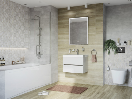 �������� ������ ��������� Aquanet Betto 2.0 W rimless + ������� ����������� ��� �������� Geberit Duofix 458.133.21.1 � ������� �����