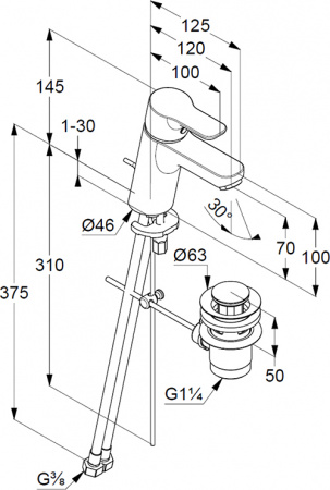 ��������� Kludi Pure&Easy 373829165 ��� ��������