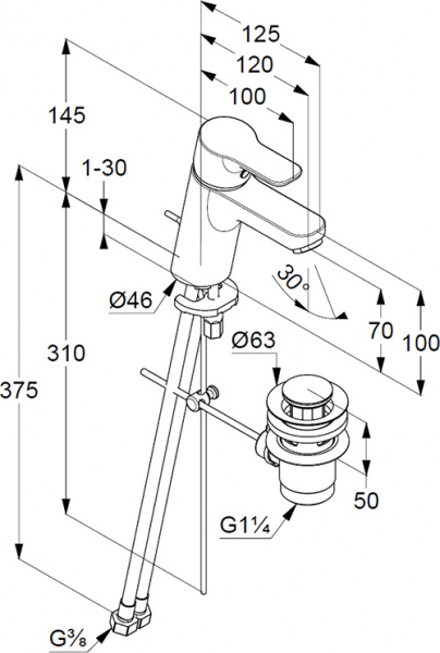 ��������� Kludi Pure&Easy 373829165 ��� ��������
