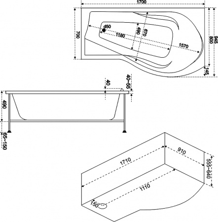 ��������� ����� Bas ����� 170x90 R
