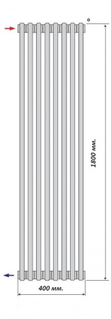 ����������� �������� PURMO Delta Laserline 8 ������,DL 2180x08 AB / ������������ �������� ����� � ������� ������������
