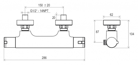 ��������� Ravak Termo 100 TE 032.00/150 ��� ����