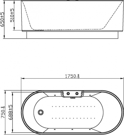 ��������� ����� Orans BT-NL601- FTSI Black 175x75