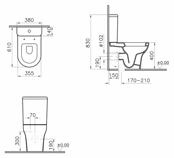 ������-������� VitrA Zentrum 9012B003-7202