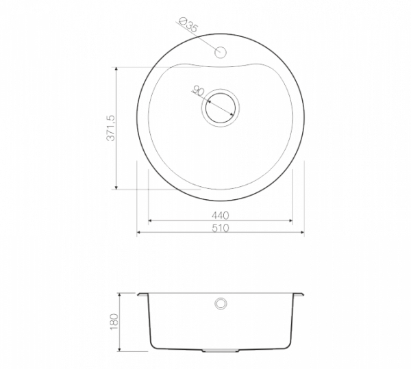 ����� �������� Omoikiri Saroma 51-1-IN ����������� �����