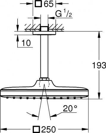 ������� ��� Grohe Tempesta 250 Cube 26683000