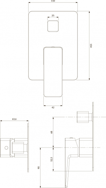 ��������� Omnires Parma PM7435CRB � ���������� ������, ��� ����� � �����, �����-����