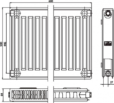 �������� �������� Kermi FKO 120500601N2Y ��� 12