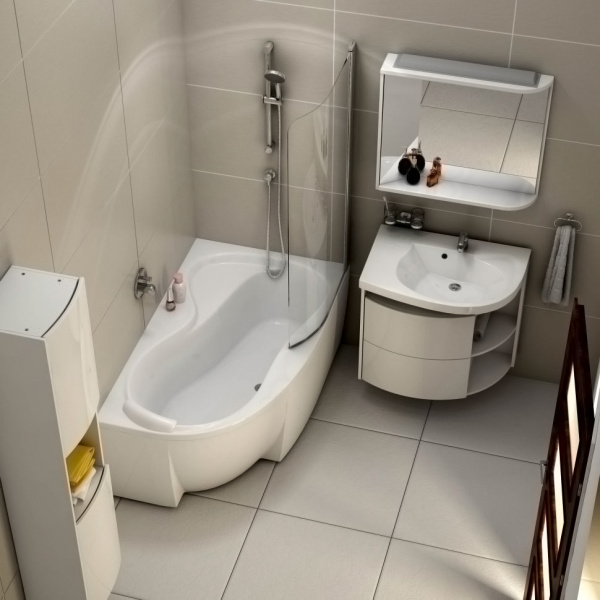 ��������� ����� Ravak Rosa 95 150x95 R � �������