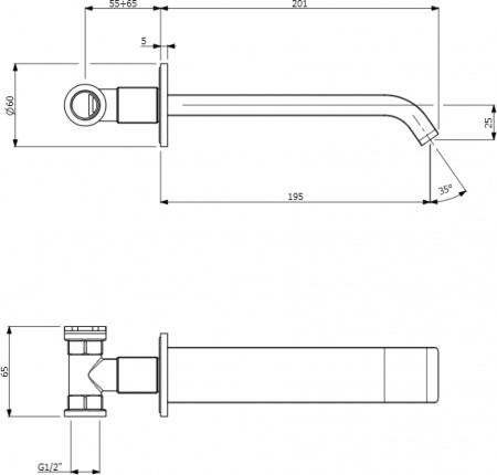 ��������� Villeroy & Boch Dawn TVW10612A15261 � ���������� ������, ��� ��������