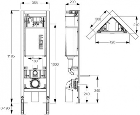 ������� ����������� ��� �������� Mepa VariVIT �31 Eck-WC 514802 �������