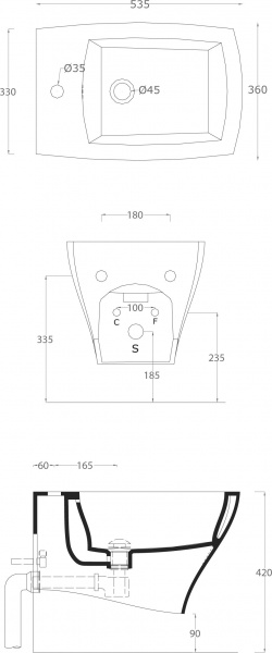 ���� ��������� ArtCeram Jazz JZB001 ����� �������