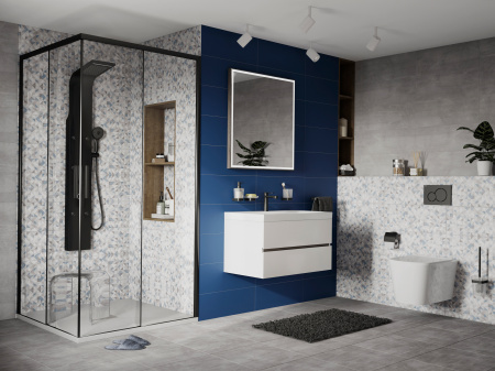 �������� ������ ��������� Aquanet Betto 2.0 W rimless + ������� ����������� ��� �������� Geberit Duofix 458.128.21.1 4 � 1 � ������� �����