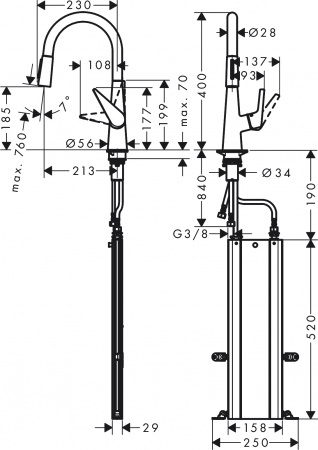  Hansgrohe Talis M51 73851000   , 